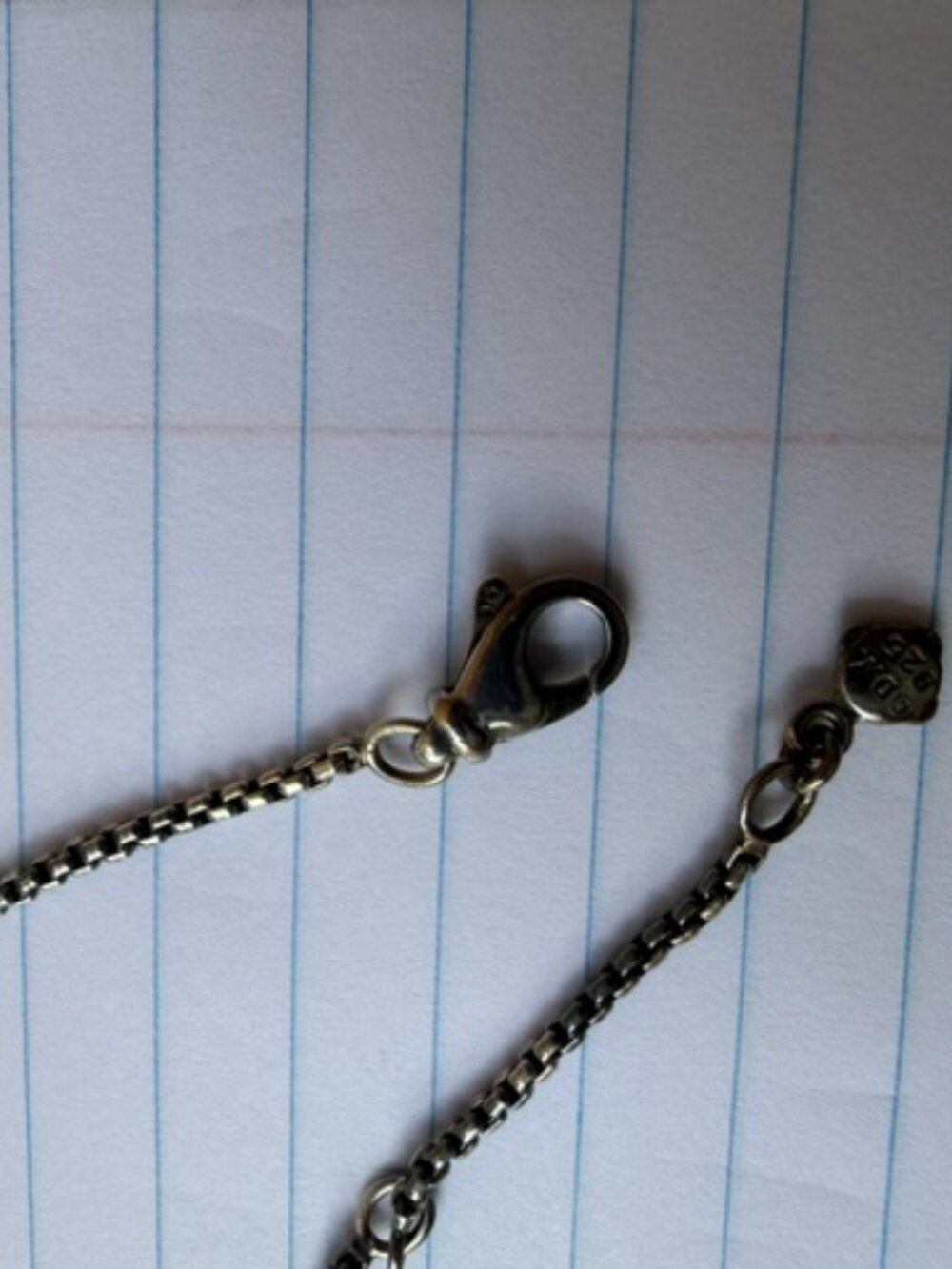 David Yurman Silver Petite Albion Necklace - Picture 3 of 5